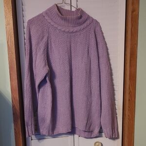 American Weekend Purple Oversized Sweater